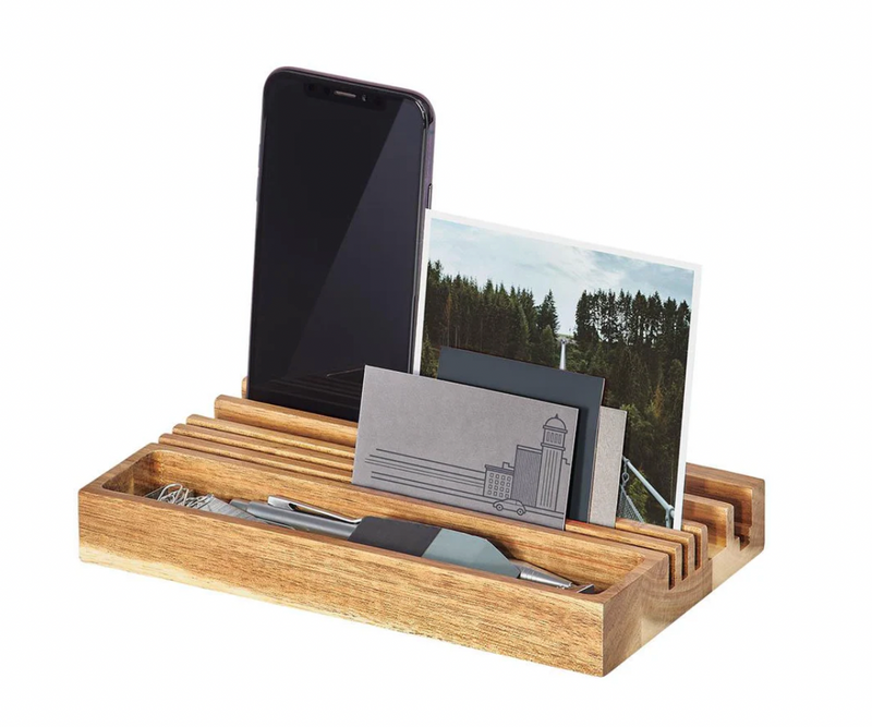 Wooden Desk Organiser