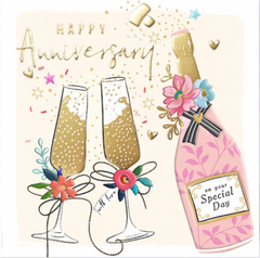Happy Anniversary - Champagne