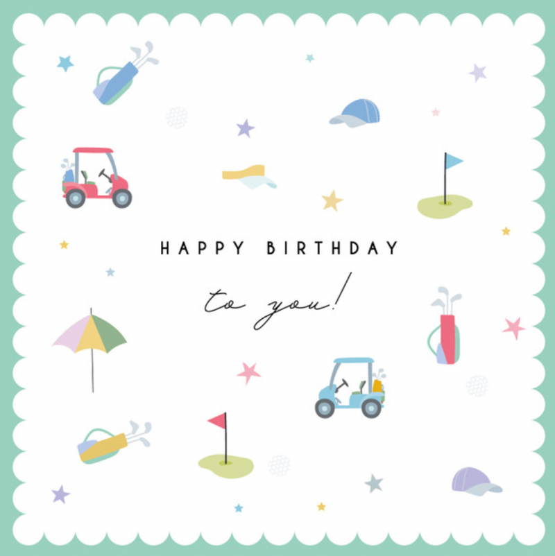 Happy Birthday - Golf