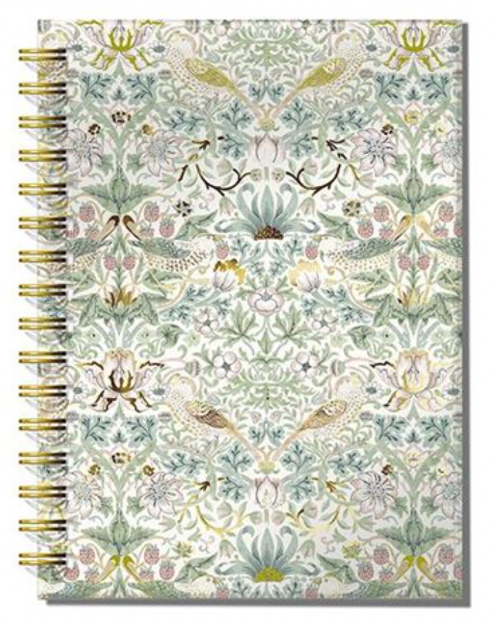 William Morris Wired Lined Notebook