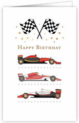 Happy Birthday - Racecars