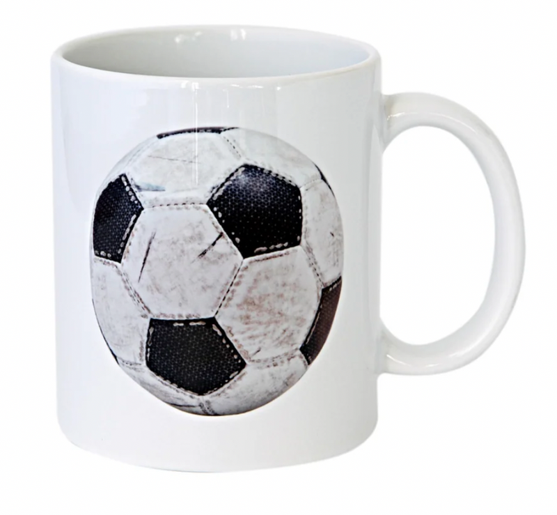 Worn Soccer Ball Coffee Mug