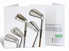 Vintage Signature Golf Clubs Greeting Card