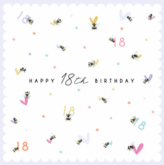 18th Birthday - Bees & Hearts