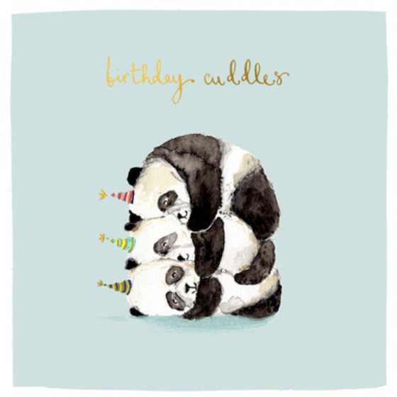 Birthday Cuddles - Pandas