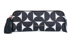 Mini Vanity Bag - Black and White Geometric