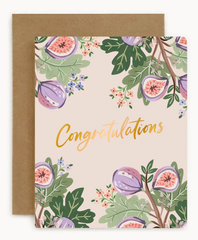 Congratulations Fig Greeting Card