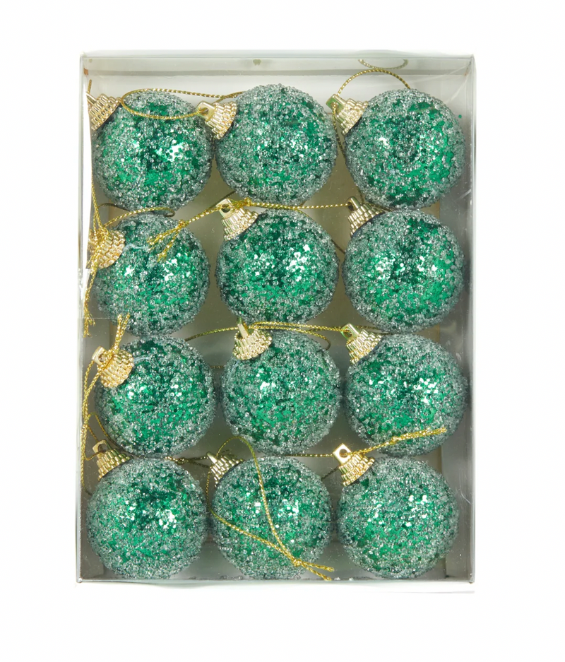 Mini Green Sugar Baubles