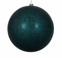 Luxe Teal Glittered Bauble 30cm