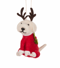 Wool Samoyed with Antlers