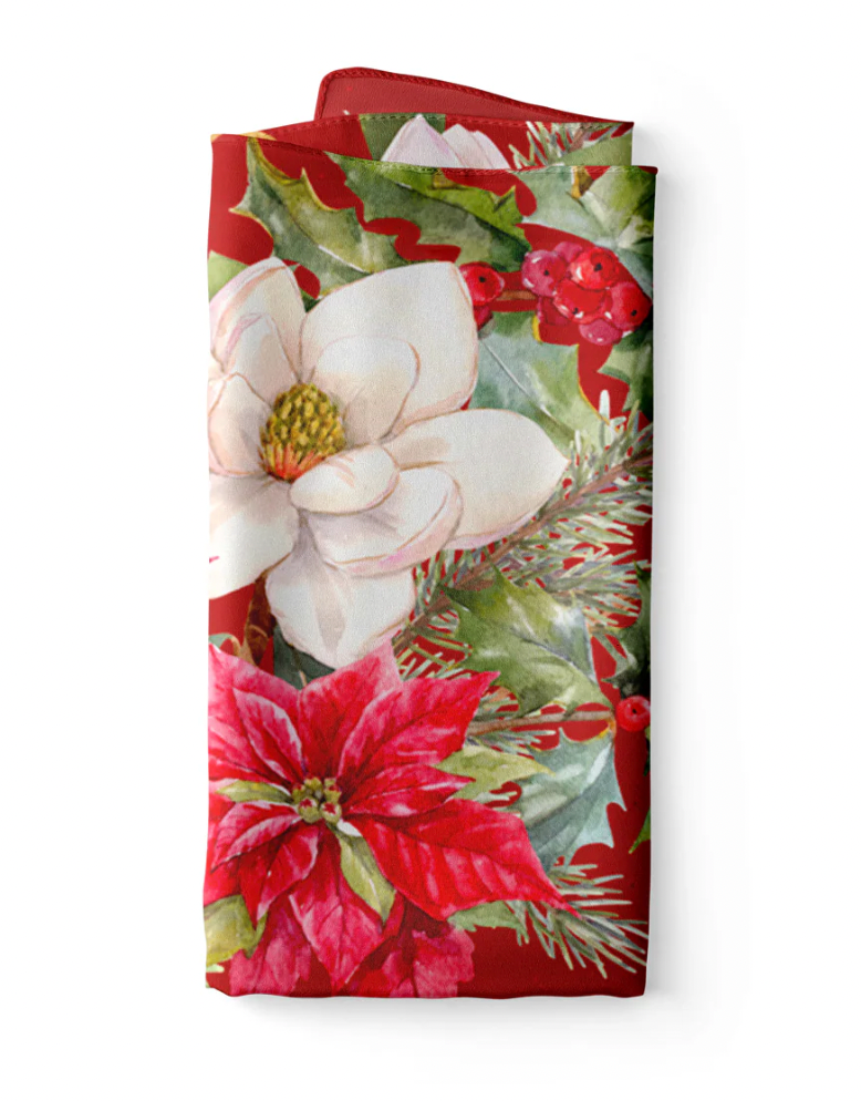 Festive Flora Cotton Table Runner