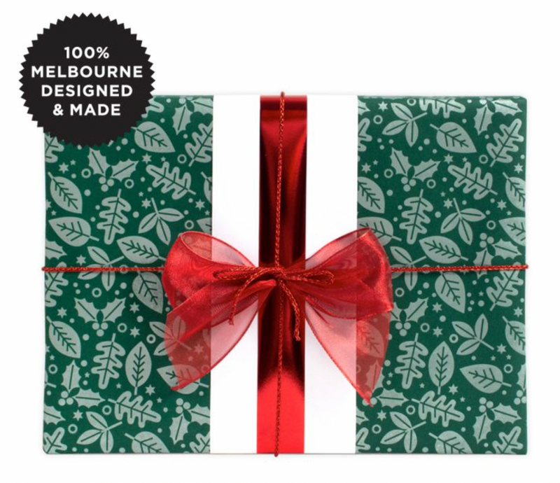 Yule Forest Green Wrapping Paper