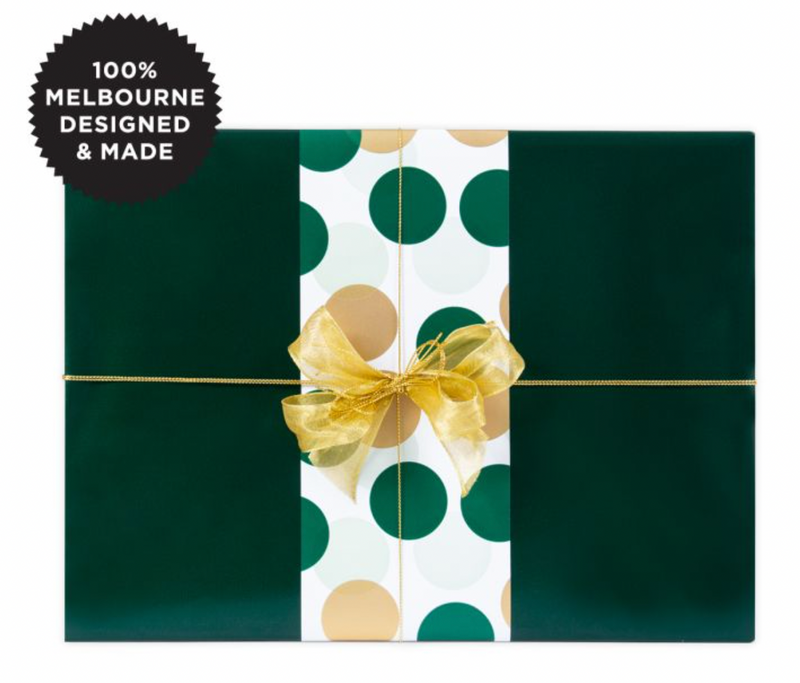 Dark Green Metallic Wrapping Paper