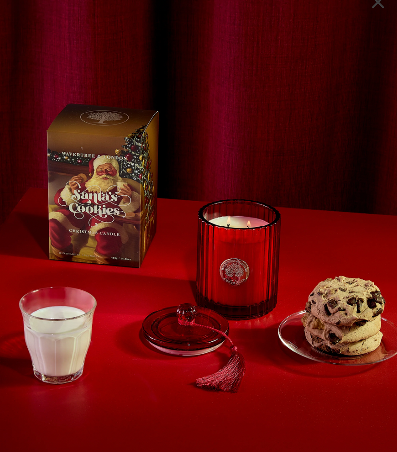 Santa's Cookies Christmas Candle