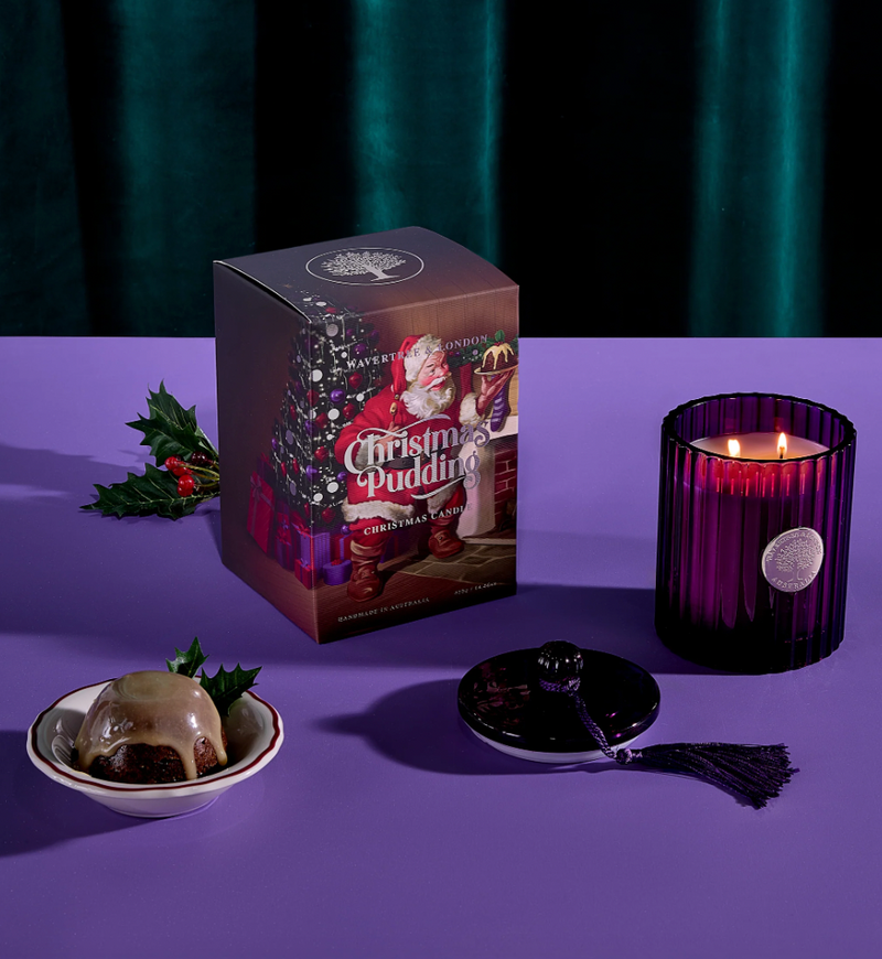 Christmas Pudding Christmas Candle