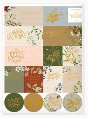 Christmas Garden - Christmas Sticker Pack (45pc)