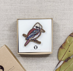 Coloured Kookaburra Brooch