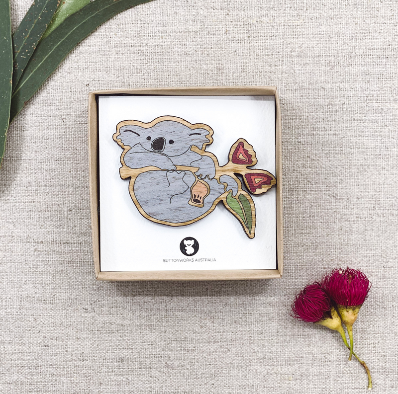 Wildlife Koala Brooch