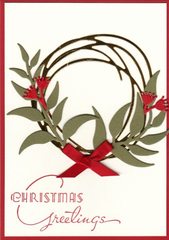 Aussie Christmas Wreath Christmas Card