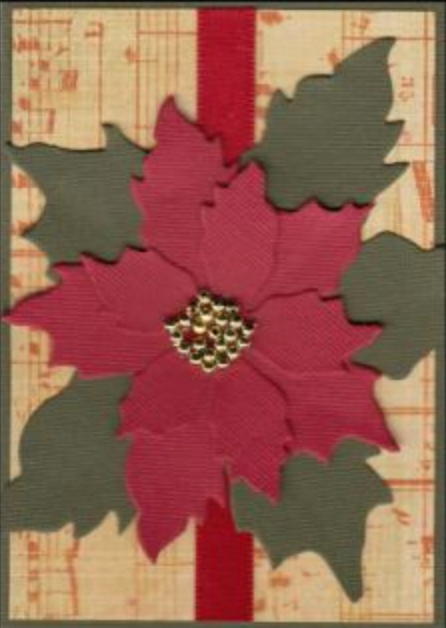 Poinsettia Christmas Card