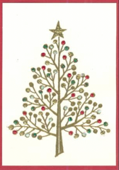 Dotty Christmas Tree Christmas Card