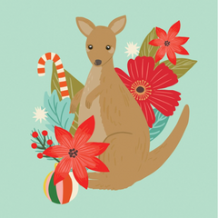 Christmas Kangaroo Gift Card