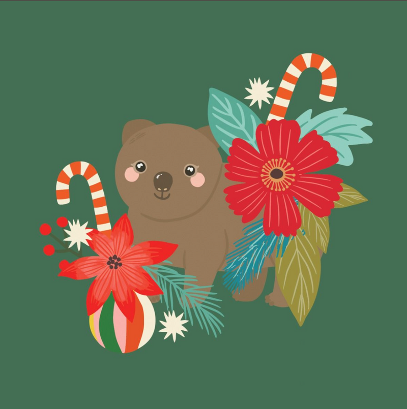 Christmas Wombat Gift Card