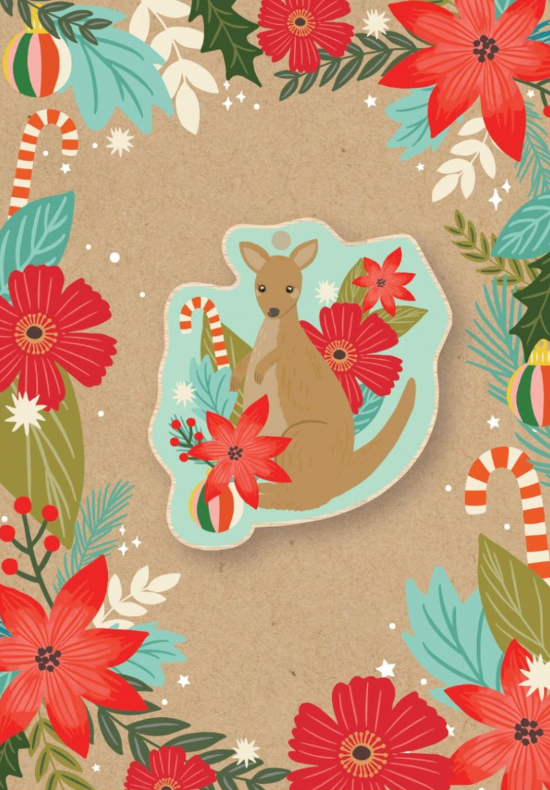 Decoration Greeting Card - Kangaroo