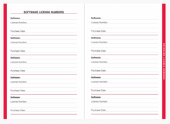 Large Format Internet Address & Password Logbook