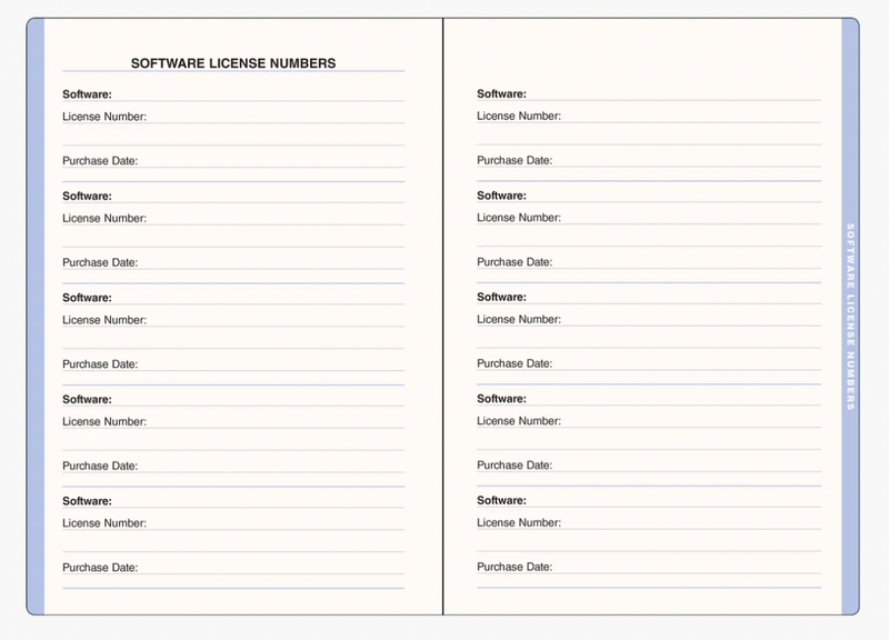 Wildflower Garden Large Internet Address & Password Logbook