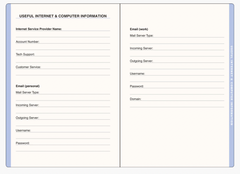 Wildflower Garden Large Internet Address & Password Logbook