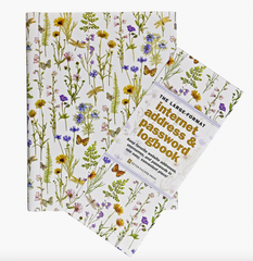 Wildflower Garden Large Internet Address & Password Logbook