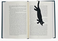 Curious Cat 'Hanging' Metal Bookmark