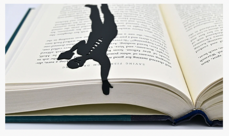 Book Lover 'Hanging' Metal Bookmark