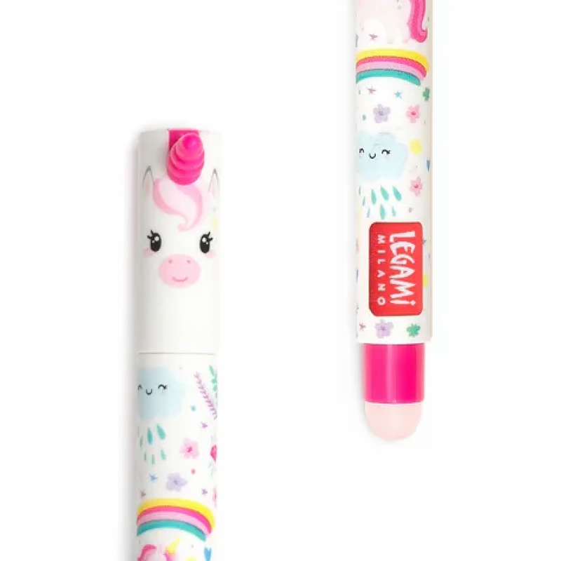 Unicorn Erasable Gel Pen - Pink Ink