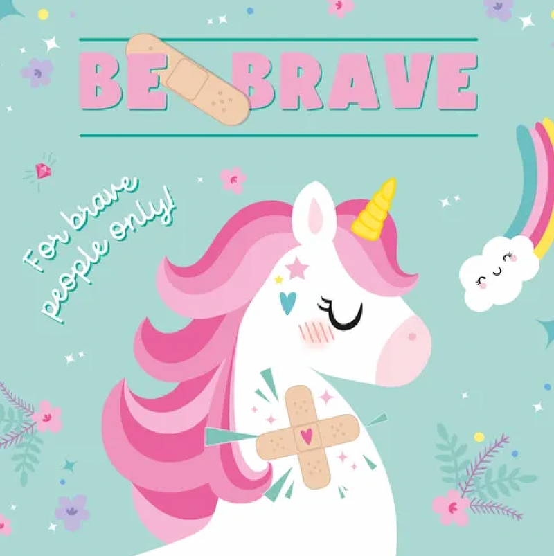 Tin of 30 Adhesive Band-Aids - Be Brave Unicorn