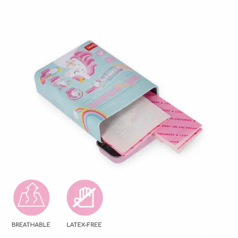 Tin of 30 Adhesive Band-Aids - Be Brave Unicorn