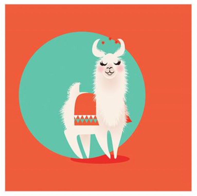 Happy Birthday Llama Pop-Up Card