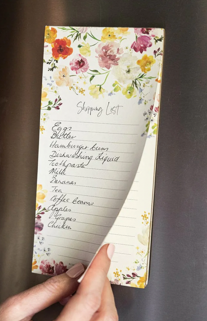 Ranunculus Shopping List Magnetic Notepad