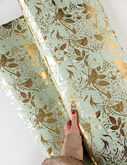 Gift Wrap Roll - Golden Garden