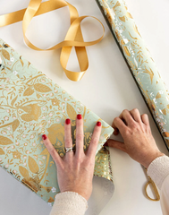 Gift Wrap Roll - Golden Garden