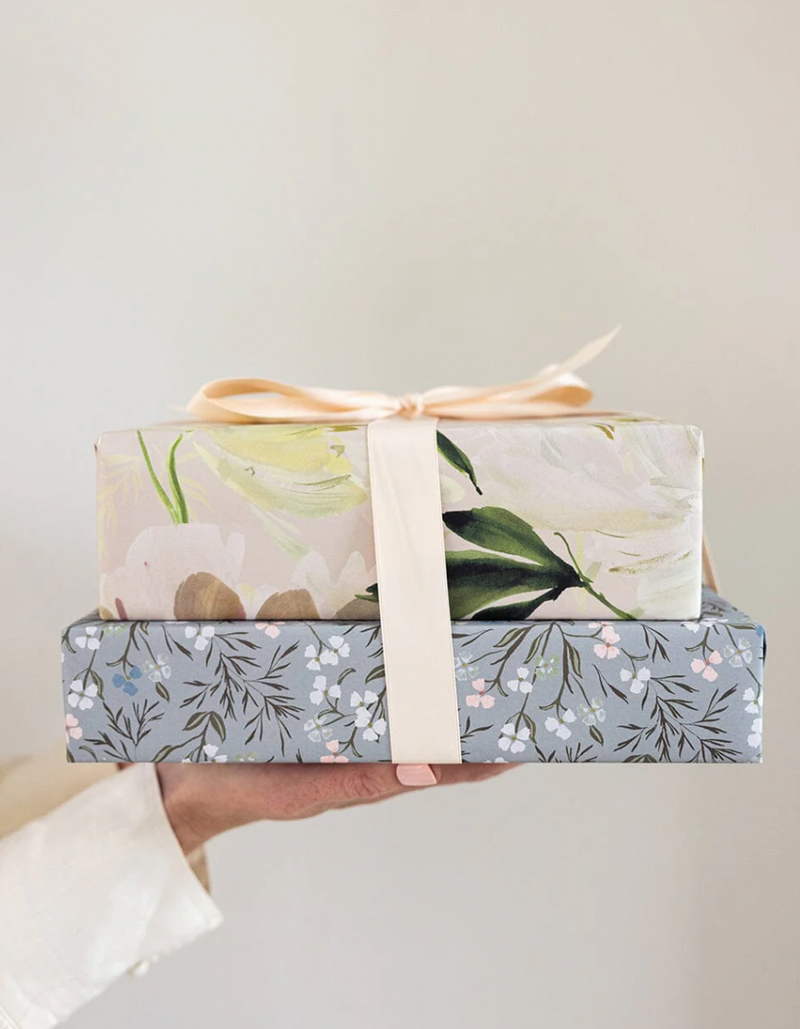 Peony Studies/Primrose Double Sided Gift Wrap