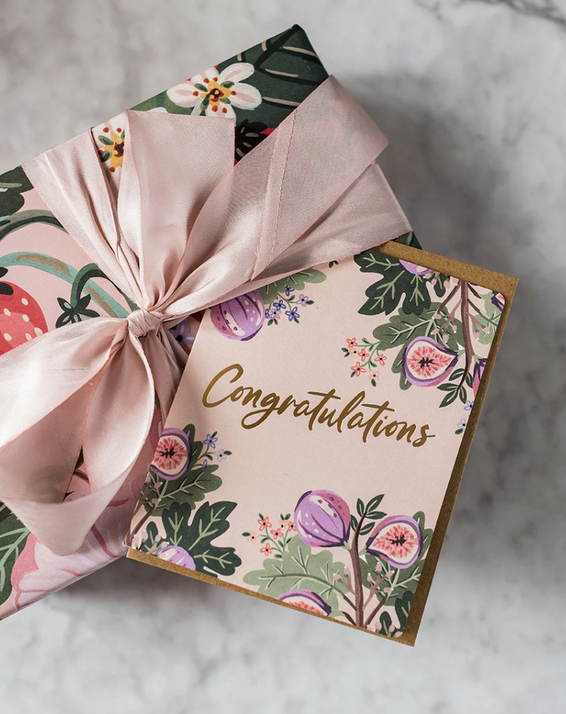 Congratulations Fig Greeting Card