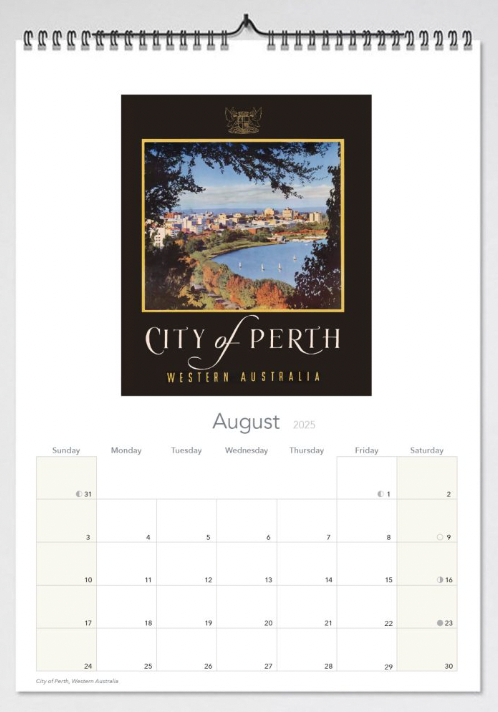 Australian Travel Posters 2025 Wall Calendar