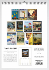 Australian Travel Posters 2025 Wall Calendar