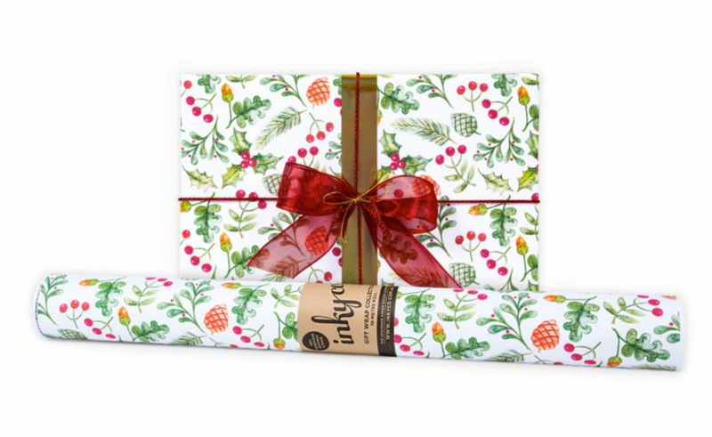 Christmas Garden Wrapping Paper