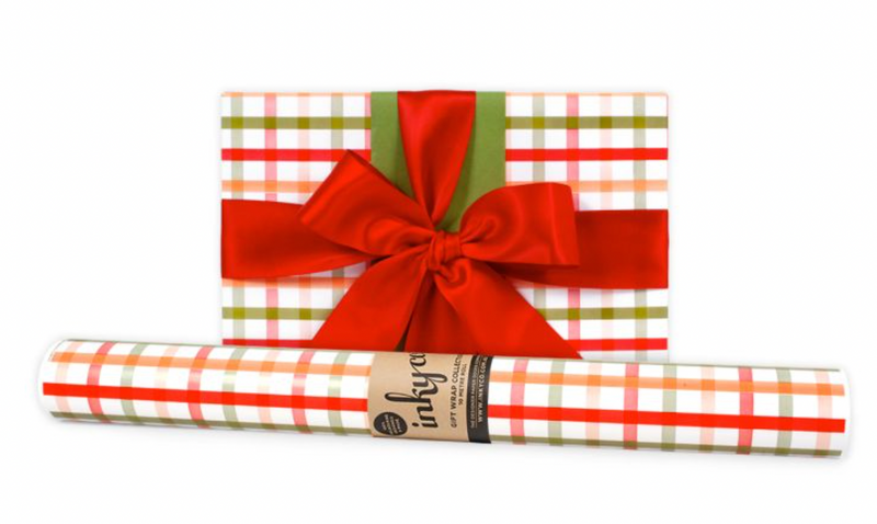 Festive Plaid Wrapping Paper