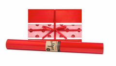 Red Gloss Wrapping Paper