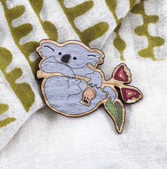 Wildlife Koala Brooch