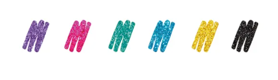 Legami Set Of 6 Mini Glitter Gel Pens Shine Like A Diamond | Warehouse Stationery, NZ